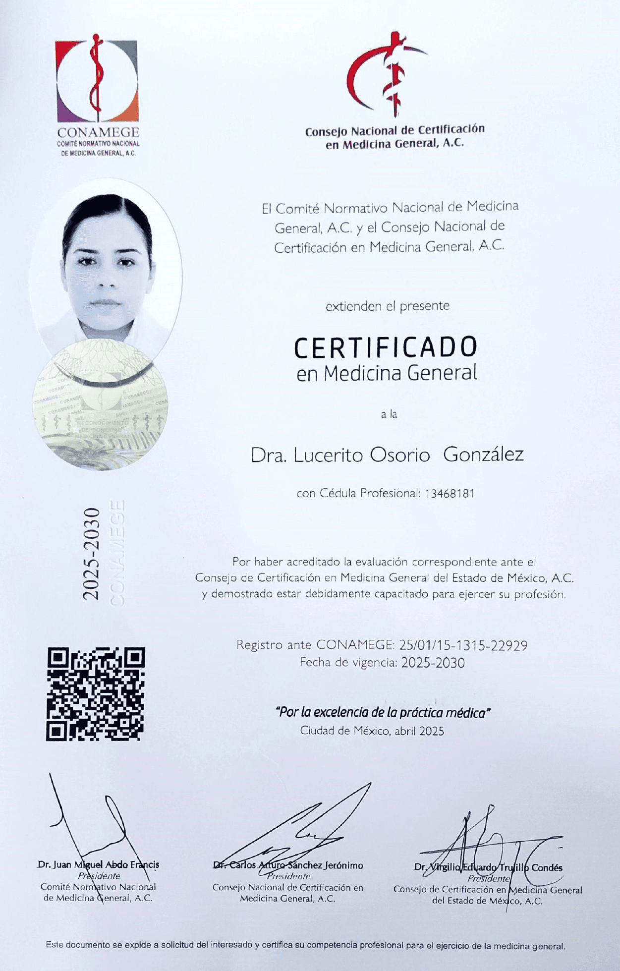Certificado en Medicina General